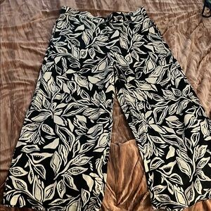 Jules & Leopold Black and White Wide Leg Pants